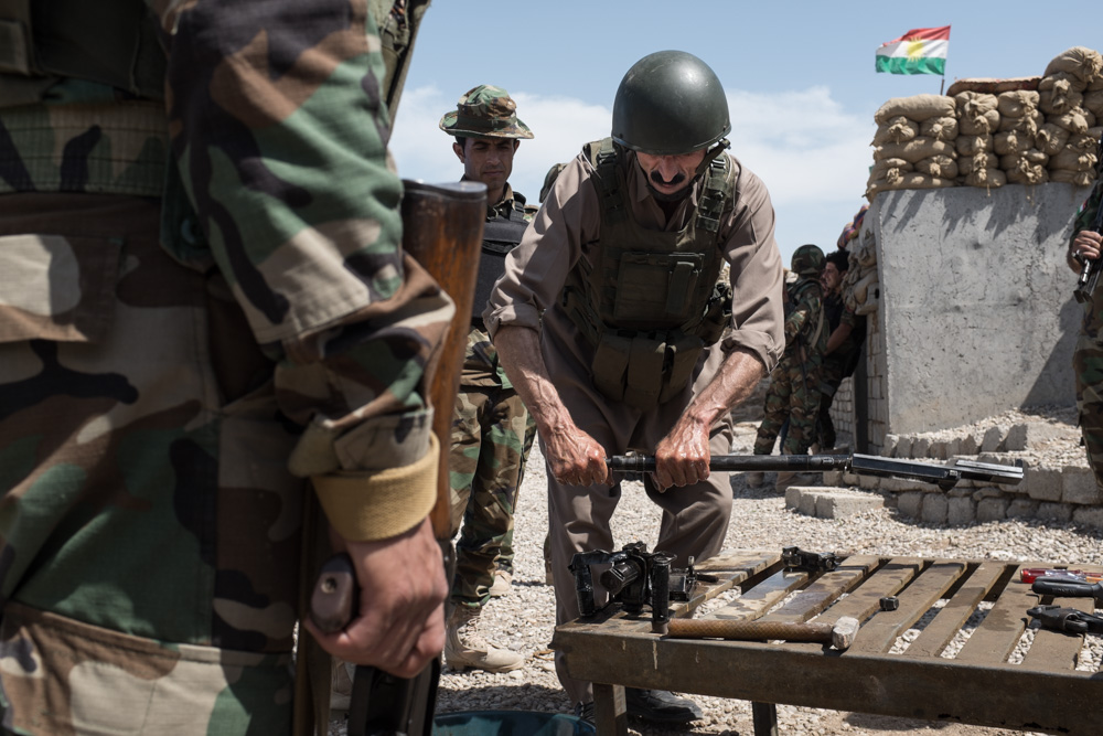 Peshmerga offensive during the liberation of the Turkmen village of Bashir, southern Kirkuk Province, April 30, 2016. (Photo: Kurdistan24/Alexandre Afonso)